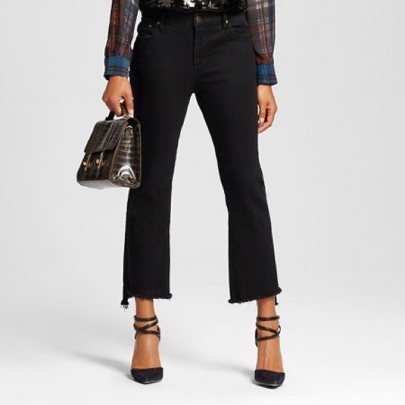 Who What Wear Black Cropped Jeans - Picture 1 of 16